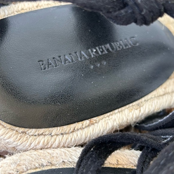 Banana Republic Flat Gladiator Lace-Up Espadrilles Size ‎ 8.5 - Picture 4 of 11